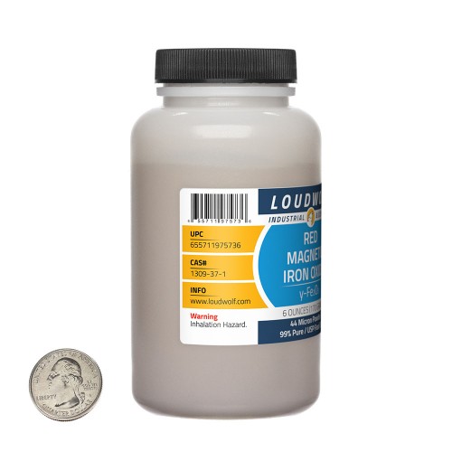 Red Magnetic Iron Oxide - 1.1 Pounds in 3 Bottles