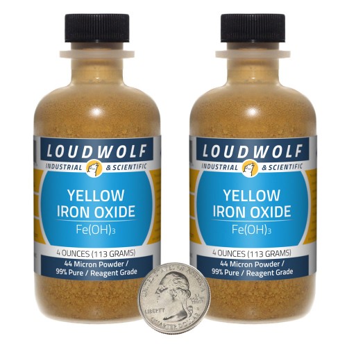 Yellow Iron Oxide - 8 Ounces in 2 Bottles