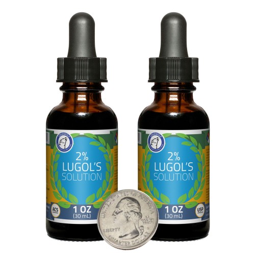 Lugol's Solution 2% - 2 Fluid Ounces in 2 Bottles