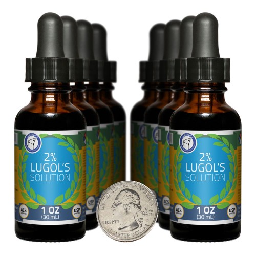 Lugol's Solution 2% - 8 Fluid Ounces in 8 Bottles