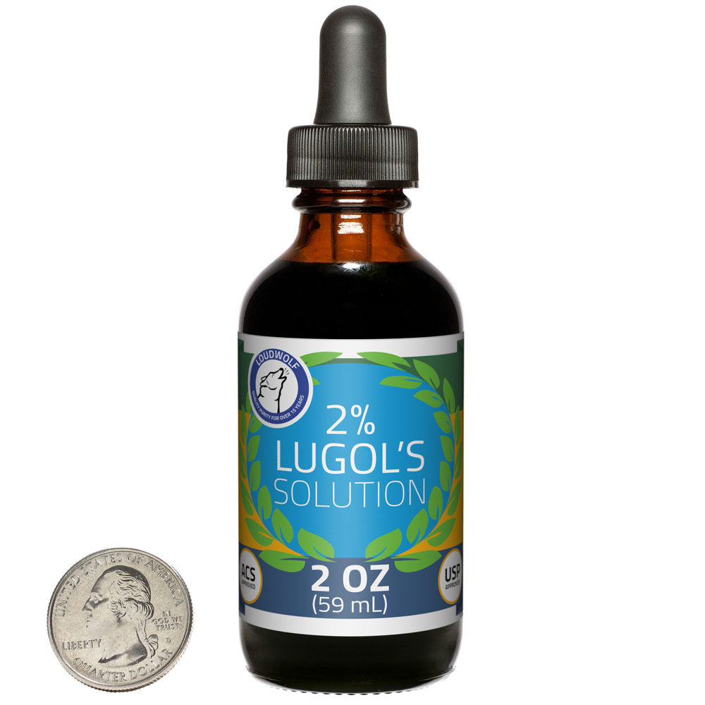 Lugol's Solution 2% - 2 Fluid Ounces in 1 Bottle Lugol's Solution 2% - 2 Fluid Ounces in 1 Bottle