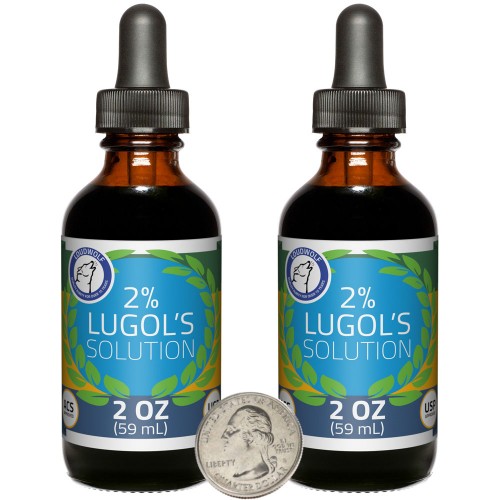 Lugol's Solution 2% - 4 Fluid Ounces in 2 Bottles