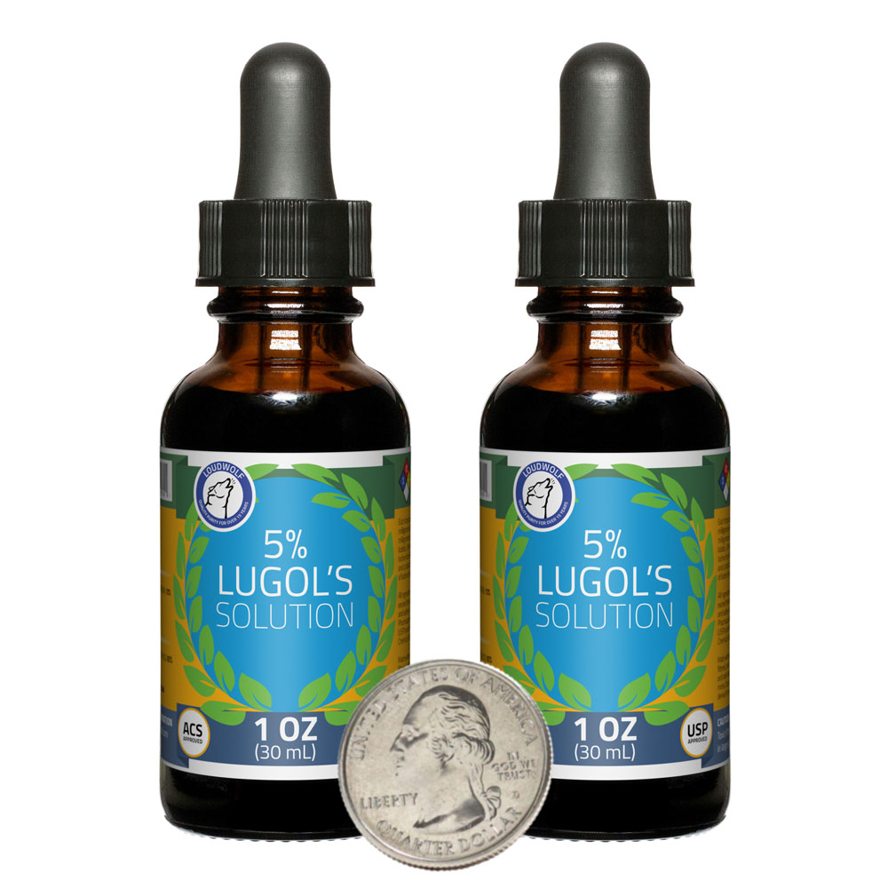 Lugol's Solution 5% - 2 Fluid Ounces in 2 Bottles Lugol's Solution 5% - 2 Fluid Ounces in 2 Bottles