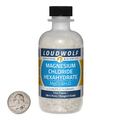 Magnesium Chloride Hexahydrate - 4 Ounces in 1 Bottle