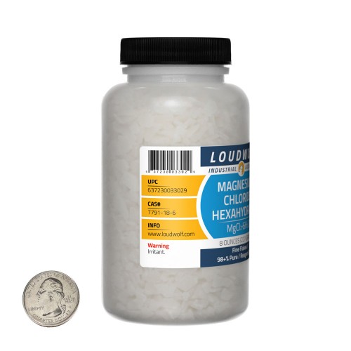 Magnesium Chloride Hexahydrate - 1.5 Pounds in 3 Bottles