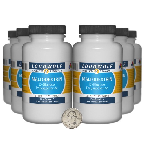 Maltodextrin - 2.3 Pounds in 6 Bottles