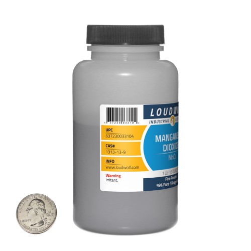 Manganese Dioxide - 1 Pound in 1 Bottle