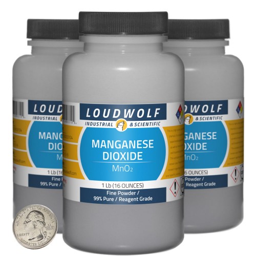 Manganese Dioxide - 3 Pounds in 3 Bottles