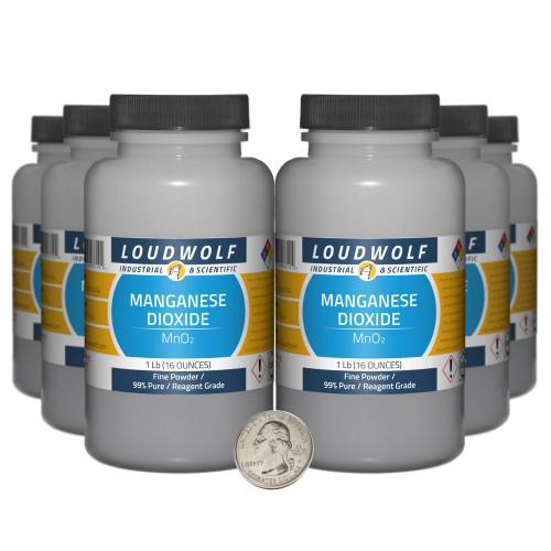 Manganese Dioxide - 6 Pounds in 6 Bottles