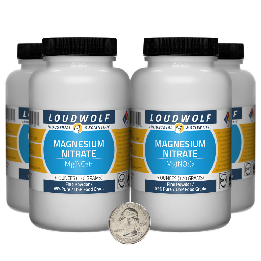 Magnesium Nitrate - 1.5 Pounds in 4 Bottles Magnesium Nitrate - 1.5 Pounds in 4 Bottles
