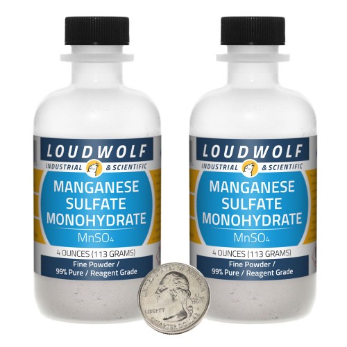 Manganese Sulfate Monohydrate - 8 Ounces in 2 Bottles