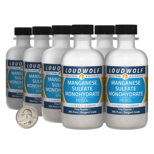 Manganese Sulfate Monohydrate - 2 Pounds in 8 Bottles Manganese Sulfate Monohydrate - 2 Pounds in 8 Bottles