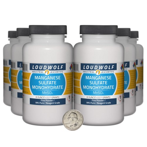 Manganese Sulfate Monohydrate - 3 Pounds in 6 Bottles Manganese Sulfate Monohydrate - 3 Pounds in 6 Bottles