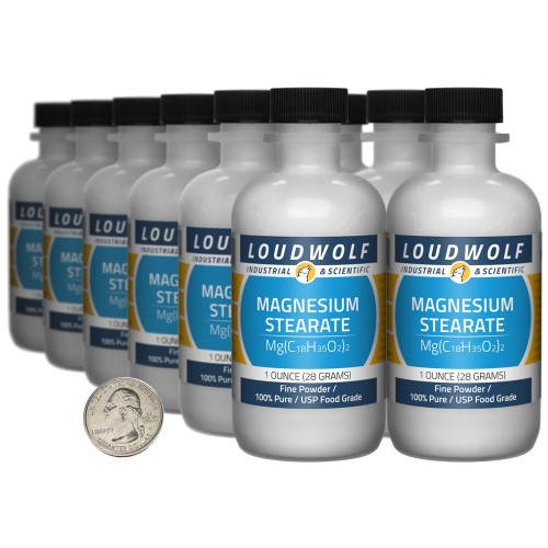 Magnesium Stearate - 12 Ounces in 12 Bottles