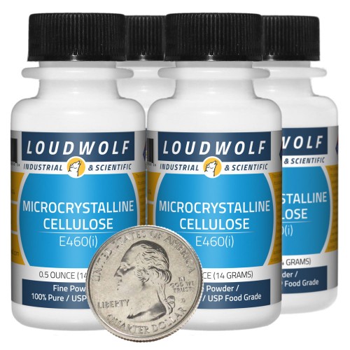 Microcrystalline Cellulose - 2 Ounces in 4 Bottles