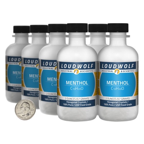 Menthol - 1 Pound in 8 Bottles