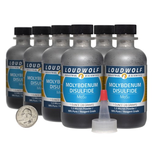 Molybdenum Disulfide - 8 Ounces in 8 Bottles