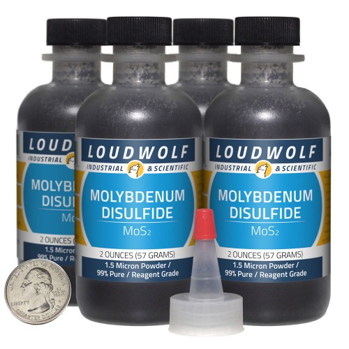 Molybdenum Disulfide - 8 Ounces in 4 Bottles
