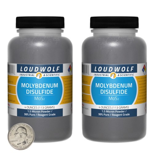 Molybdenum Disulfide - 8 Ounces in 2 Bottles