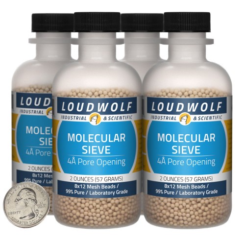 Molecular Sieve - 8 Ounces in 4 Bottles