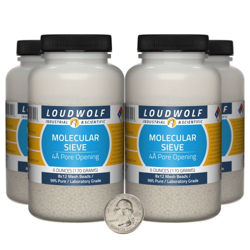 Molecular Sieve - 1.5 Pounds in 4 Bottles