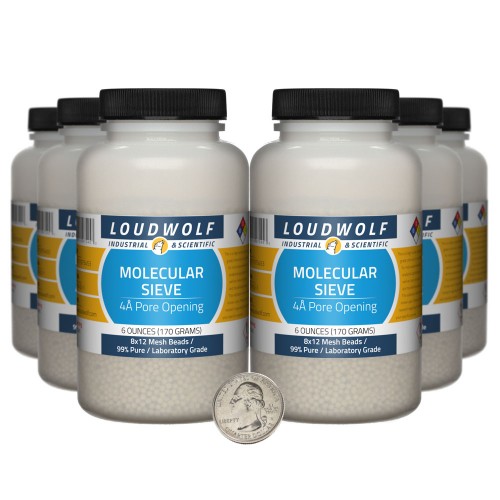 Molecular Sieve - 2.3 Pounds in 6 Bottles