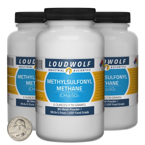 Methylsulfonyl Methane - 1.1 Pounds in 3 Bottles