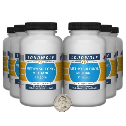 Methylsulfonyl Methane - 2.3 Pounds in 6 Bottles