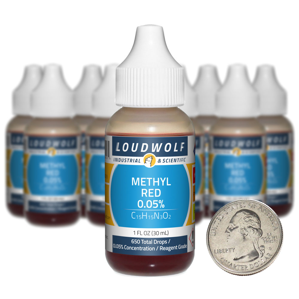 Methyl Red - 10 Fluid Ounces in 10 Bottles Methyl Red - 10 Fluid Ounces in 10 Bottles