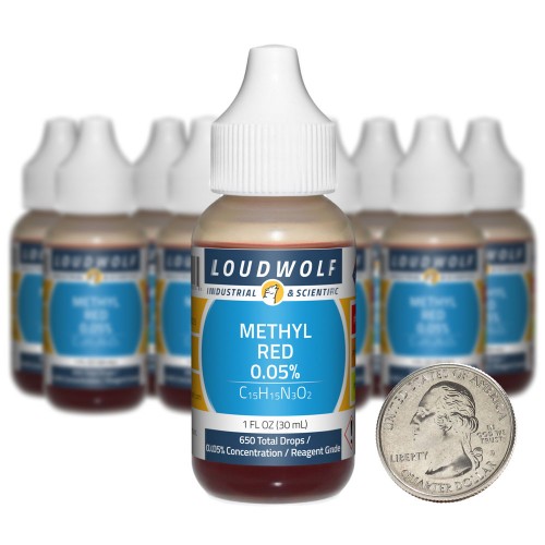 Methyl Red - 10 Fluid Ounces in 10 Bottles Methyl Red - 10 Fluid Ounces in 10 Bottles