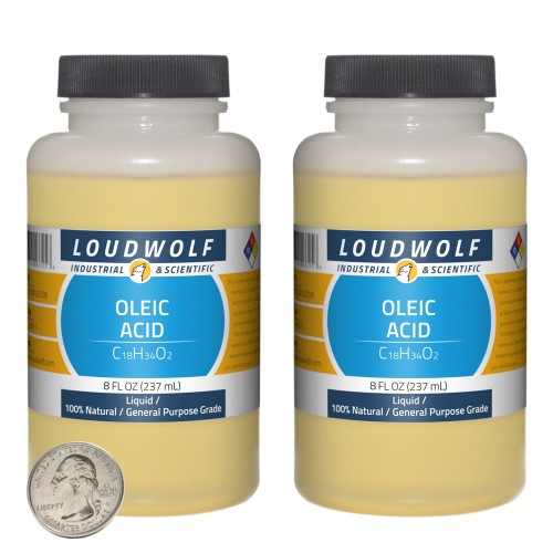Oleic Acid - 16 Fluid Ounces in 2 Bottles Oleic Acid - 16 Fluid Ounces in 2 Bottles