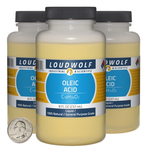 Oleic Acid - 24 Fluid Ounces in 3 Bottles Oleic Acid - 24 Fluid Ounces in 3 Bottles