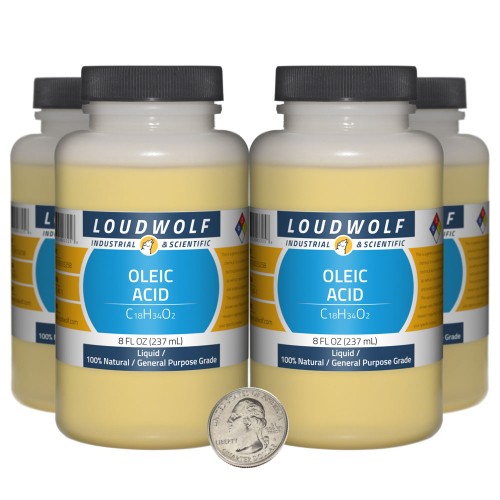 Oleic Acid - 32 Fluid Ounces in 4 Bottles Oleic Acid - 32 Fluid Ounces in 4 Bottles