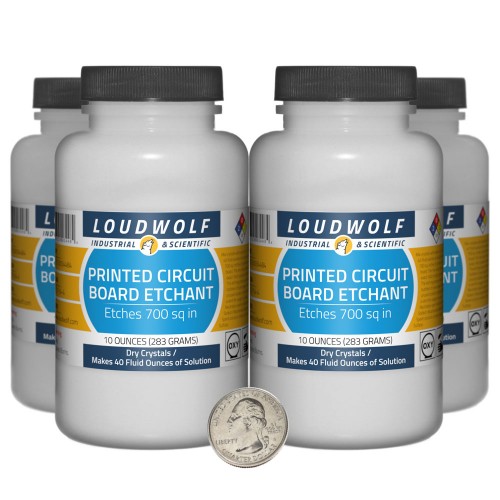 Printed Circuit Board Etchant - 2.5 Pounds in 4 Bottles