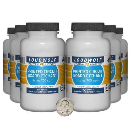 Printed Circuit Board Etchant - 3.8 Pounds in 6 Bottles