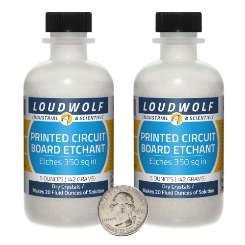 Printed Circuit Board Etchant - 10 Ounces in 2 Bottles