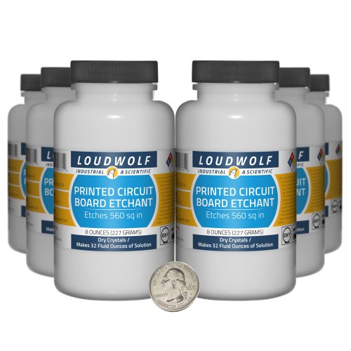 Printed Circuit Board Etchant - 3 Pounds in 6 Bottles