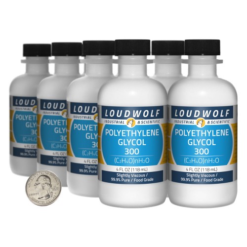 Polyethylene Glycol  300 - 32 Fluid Ounces in 8 Bottles