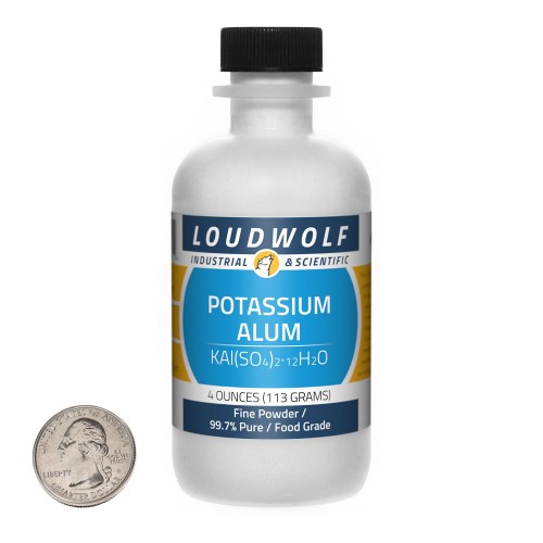 Potassium Alum - 4 Ounces in 1 Bottle