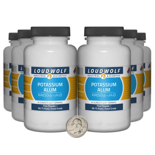 Potassium Alum - 3 Pounds in 6 Bottles