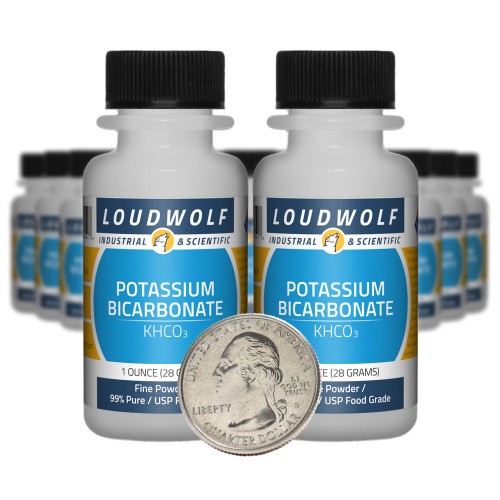 Potassium Bicarbonate - 1.3 Pounds in 20 Bottles
