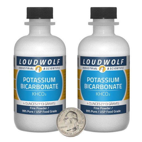 Potassium Bicarbonate - 8 Ounces in 2 Bottles