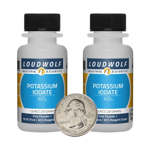 Potassium Iodate - 2 Ounces in 2 Bottles Potassium Iodate - 2 Ounces in 2 Bottles