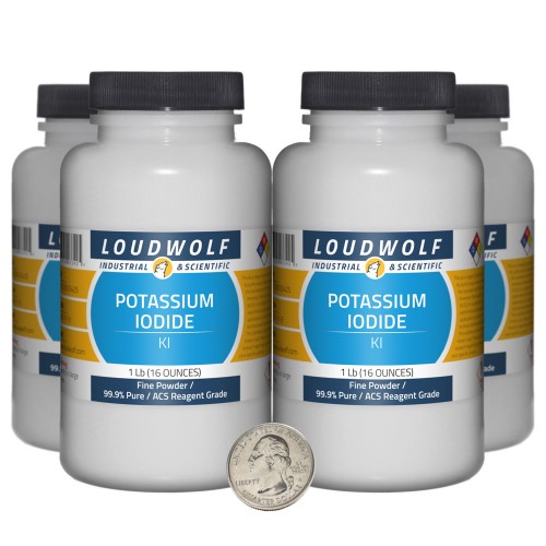Potassium Iodide - 4 Pounds in 4 Bottles