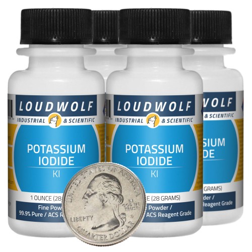 Potassium Iodide - 4 Ounces in 4 Bottles