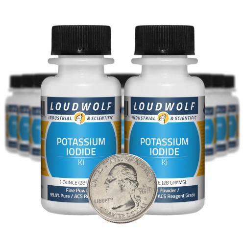Potassium Iodide - 1.3 Pounds in 20 Bottles