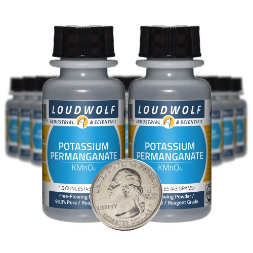 Potassium Permanganate - 1.9 Pounds in 20 Bottles