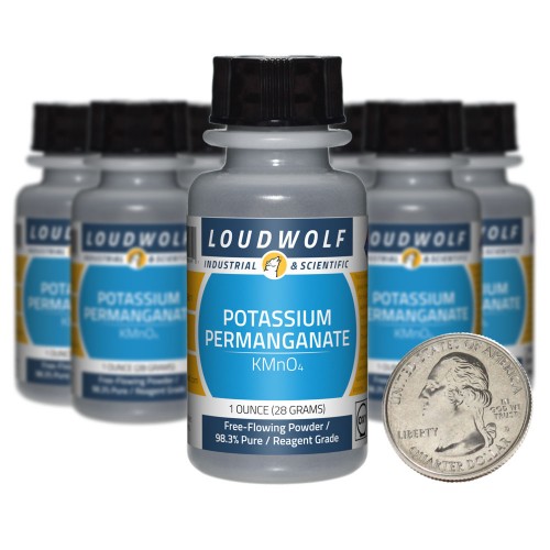 Potassium Permanganate - 10 Ounces in 10 Bottles