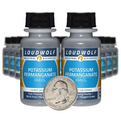 Potassium Permanganate - 1.3 Pounds in 20 Bottles