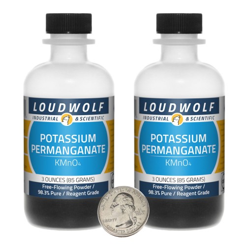 Potassium Permanganate - 6 Ounces in 2 Bottles Potassium Permanganate - 6 Ounces in 2 Bottles